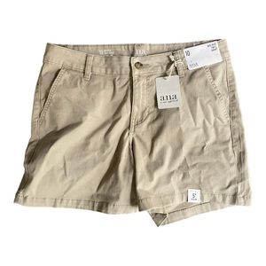 NWT a.n.a. 5” inseam tan twill shorts
